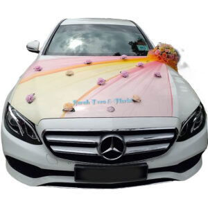 daffodil wedding car deco