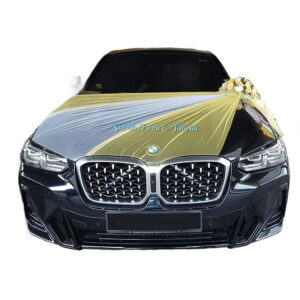 dahlia wedding car deco